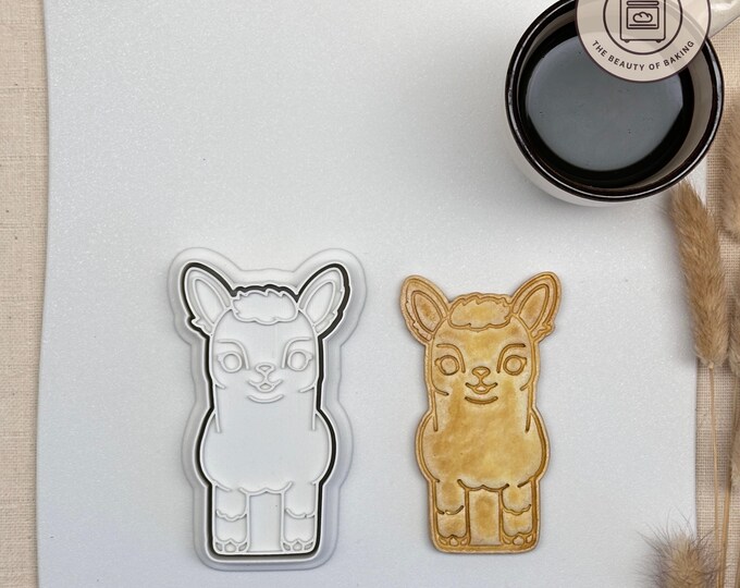Alpaca Cookie Cutter | Kids Party | Cute Animal Cookie Stamp