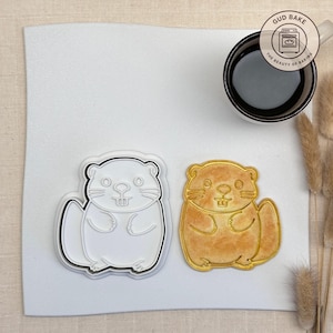 Beaver Cookie Cutter for Woodland Party Favors, Nature Baking, Animal Shaped Biscuits, Environmental Education, Cute Mold