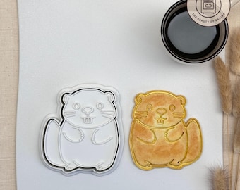 Beaver Cookie Cutter for Woodland Party Favors, Nature Baking, Animal Shaped Biscuits, Environmental Education, Cute Mold