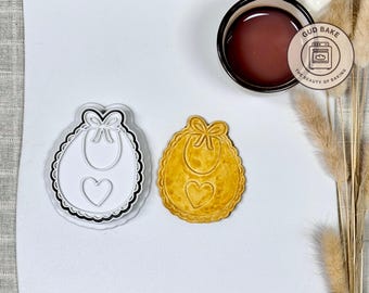 Baby Classy Bib Cookie Cutter | Baptism | Newborn Cookie Cutter