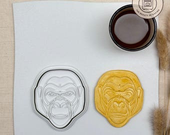 Gorilla Cookie Cutter | Wild One Party | Wildest One Fondant Tool