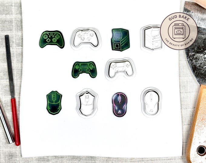 Sports Hobbies Mini Clay Cutters, 5 Piece Bundle | Sports, Hobbies, Team | Polymer Clay Earring Cutters, Game-Day Sets