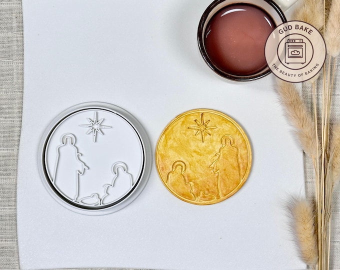 Baby Jesus Craddle Cookie Cutter | Gender Reveal | Nursery Decor Sugar Cookie Tool