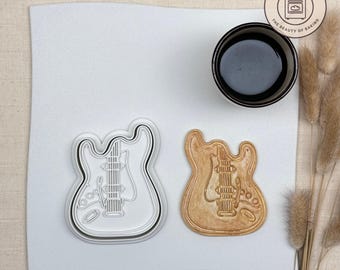 Electric Guitar Cookie Cutter | Guitar Cookie Cutter | Instrument Cookie Cutter