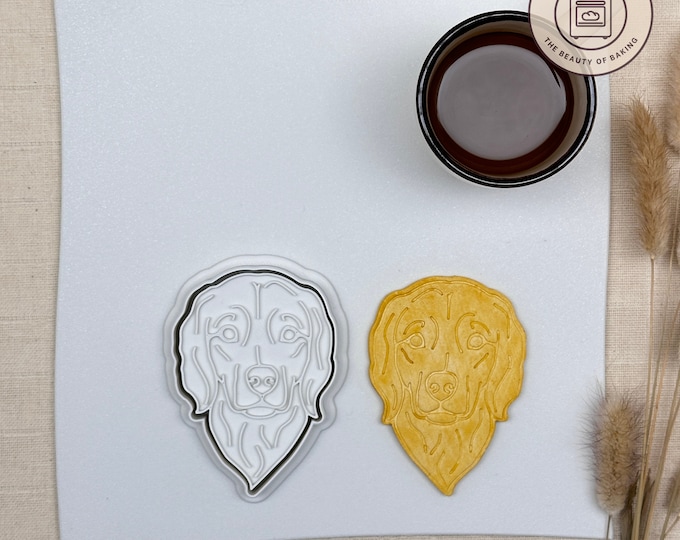 Golden Retriever Cookie Cutter | Dog Cookie Cutter | Dog Birthday Cutter | Dog Lover