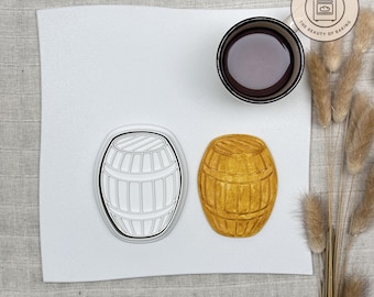 Pirate Barrel Cookie Cutter - Great for Pirate Themed Parties, Adventure Baking, and Treasure Hunt Events