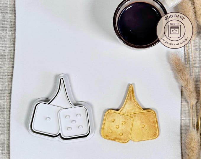 Casino Dice cookie cutter | Sports Hobbies theme | Baking tool