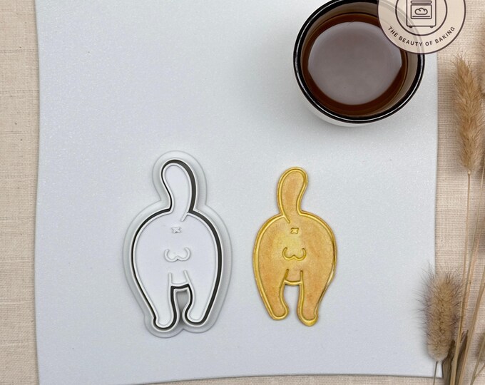 Cat Butt Cookie Cutter | Pet Birthday | K9 Treats Biscuit Cutter