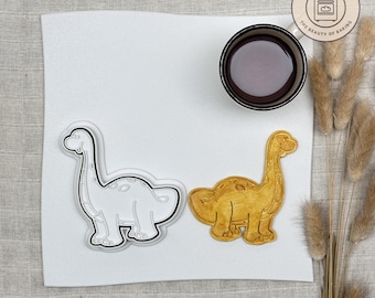 Brachiosaurus Cookie Cutter | Baby Shower | Cute Animal Fondant Tool