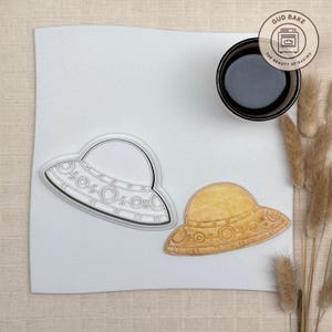 Alien Spaceship Cookie Cutter | Space Birthday | Space Explorer Cookie Stamp