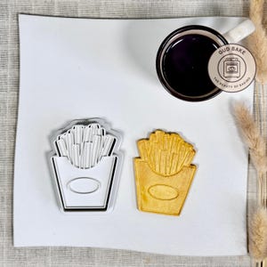 Tagliapasta per biscotti a forma di patatine fritte / Tagliapasta per compleanno fast food / Tagliapasta per biscotti a forma di grigliate estive