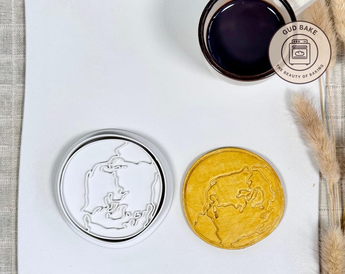 USA Earth View Cookie Cutter | Veterans Day | Patriotic Baking Fondant Tool