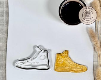 Vintage Basketball Sneakers Cookie Cutter | Team Snack | Varsity Dough Cutter