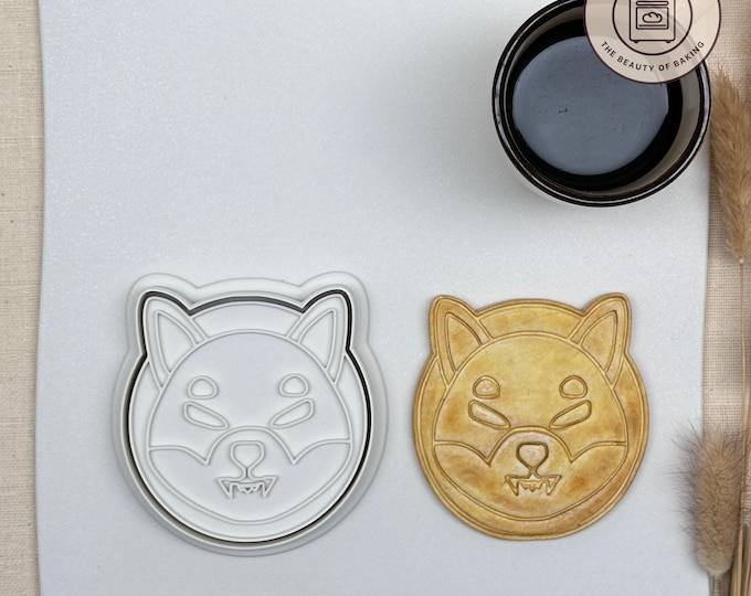 ShibaCoin Cookie Cutter | STEM Party | Science Cookie Stamp