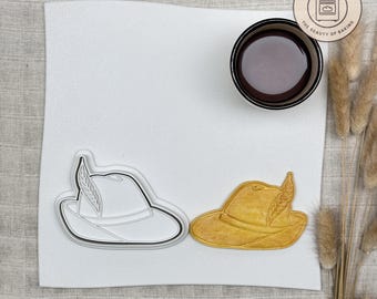 German Hat Oktoberfest Cookie Cutter – Unique Custom Baking Tool for Perfect Cookies