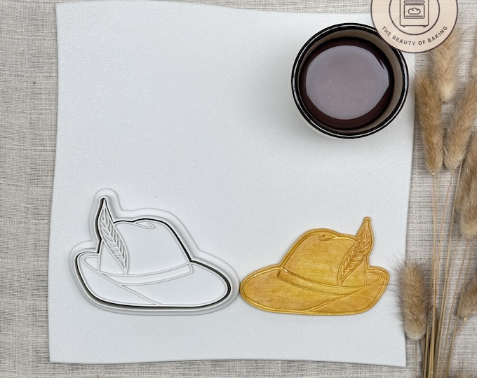 German Hat Oktoberfest Cookie Cutter – Unique Custom Baking Tool for Perfect Cookies