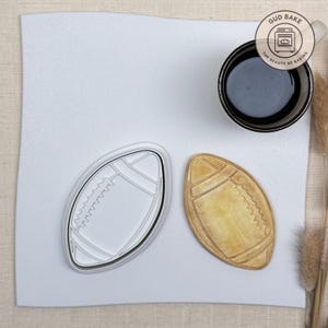 American Football Cookie Cutter - Perfect for Sports Themed Parties, Tailgate Baking, and Football Fan Celebrations