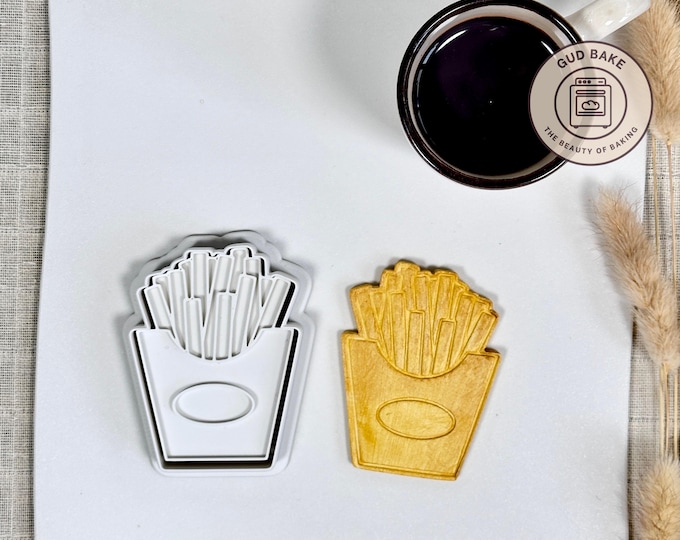 French Fries cookie cutter | Food Drink theme | Baking tool