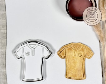 Football Jersey Cookie Cutter | Team Snack | Team Spirit Dough Cutter