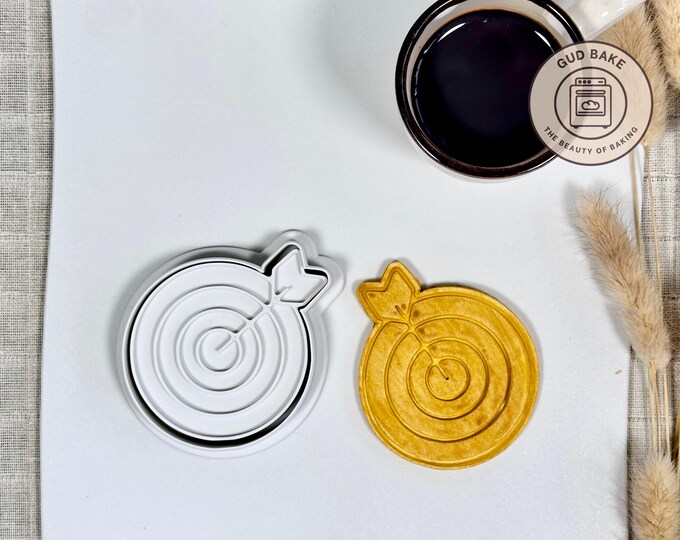 Archer Bullseye cookie cutter | Sports Hobbies theme | Baking tool