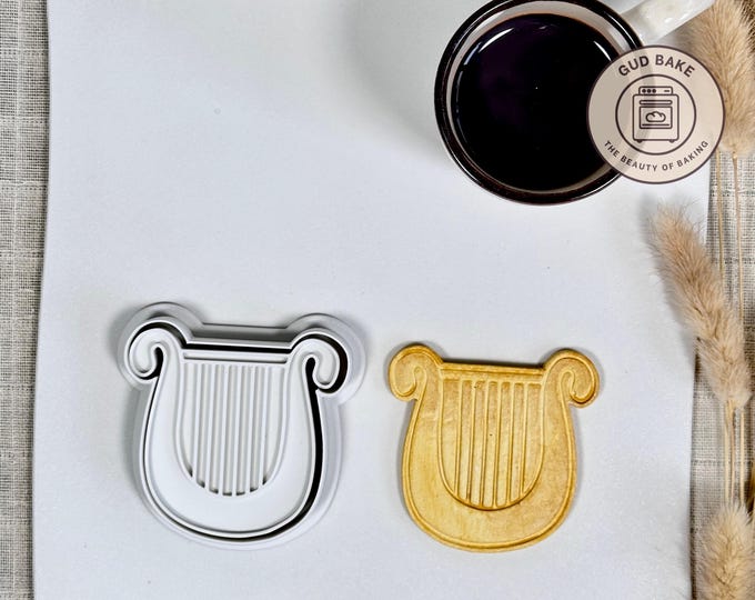Harp cookie cutter | Sports Hobbies theme | Baking tool