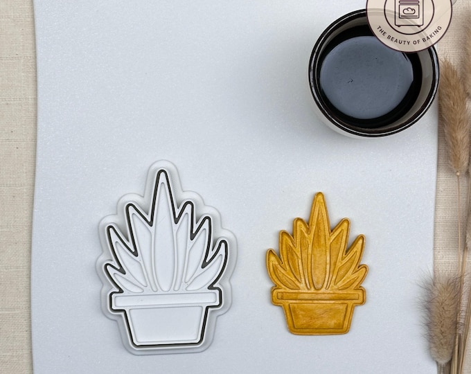 Golden Barrel Cactus Cookie Cutter | Tea Party | Botanical Fondant Tool
