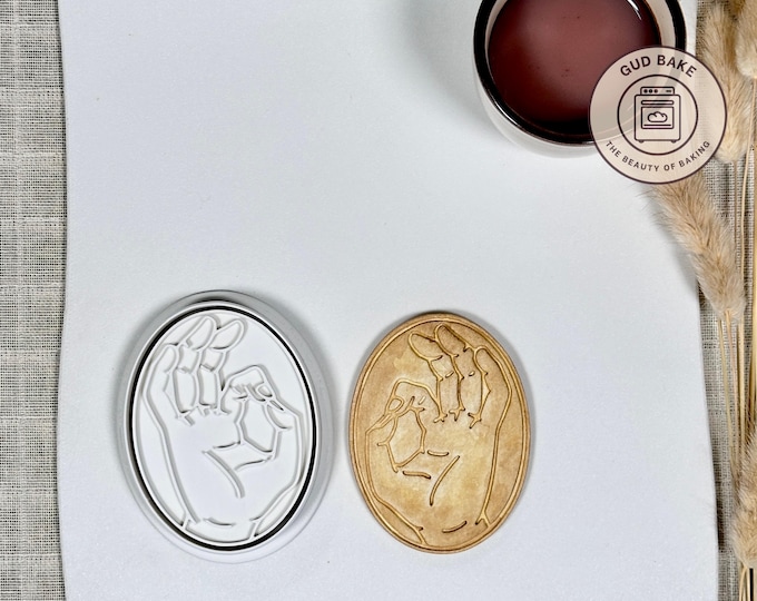 Hand Okey Cookie Cutter | Age Celebration | Custom Age Fondant Tool