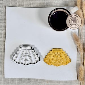 Stampo per biscotti a forma di piramide messicana / Stampo per feste di viaggio / Stampo per dolci Wanderlust