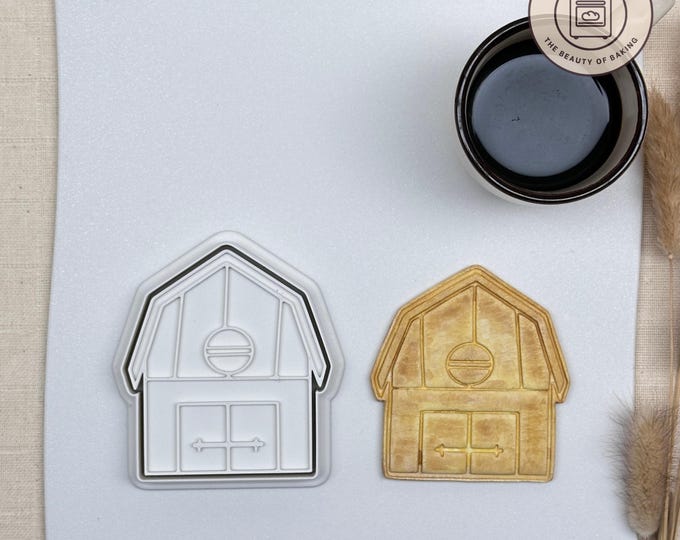 Barn Cookie Cutter - Farmhouse Charm for Country Themed Baking, Rustic Parties, and Agricultural Celebrations