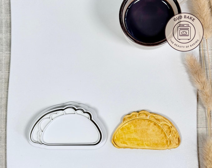 Taco cookie cutter | Food Drink theme | Baking tool
