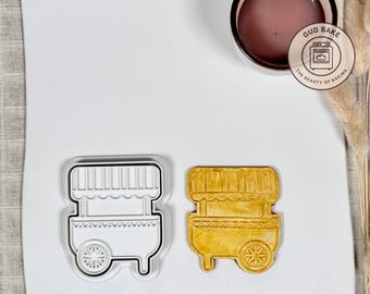 Fair Kiosk Cart Cookie Cutter | Retirement Party | Professional Dough Cutter