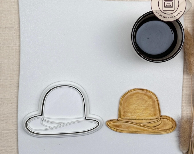 Bowler Hat Cookie Cutter - Vintage Style Baking Mold