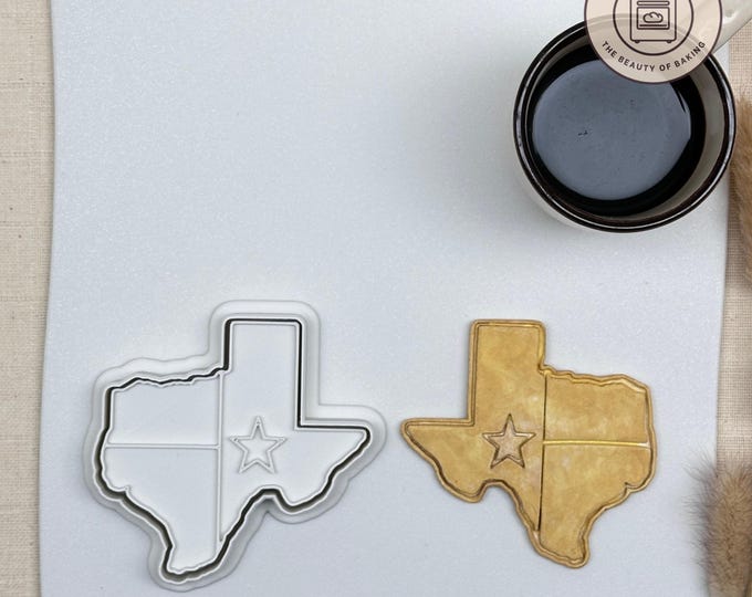 Texas Flag Cookie Cutter - Show Your State Pride with Lone Star Themed Baking, Patriotic Events, and Texan Parties