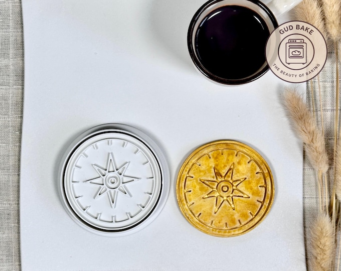 Compass cookie cutter | Nature Science Medical theme | Baking tool
