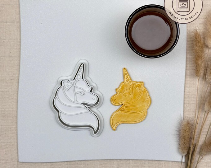 Unicorn Face Cookie Cutter | Halloween Party | Enchanted Sugar Cookie Tool