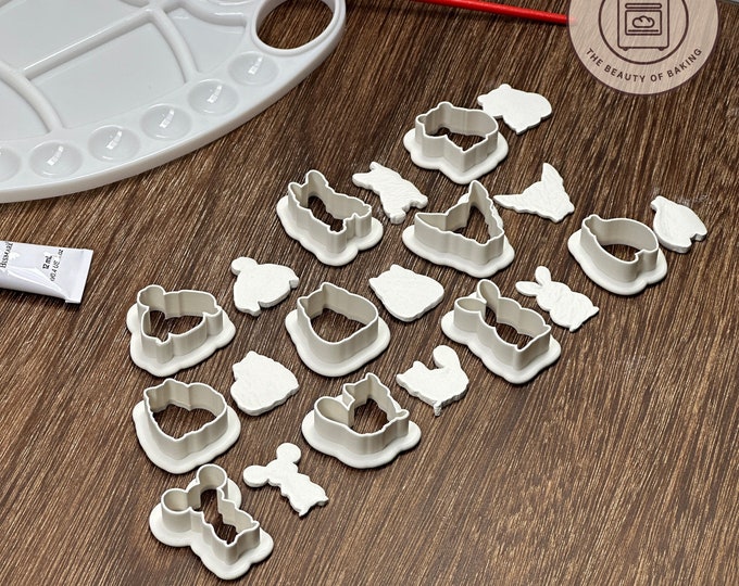 Pet Lovers Clay Cutter Collection - Dogs, Cats, Bunny, Squirrel, for Animal Themed Crafts