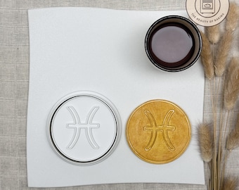 Zodiac Sign Pisces Cookie Cutter | Cosplay Event | Enchanted Cookie Stamp