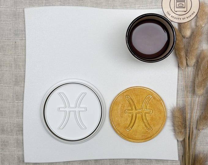 Zodiac Sign Pisces Cookie Cutter | Cosplay Event | Enchanted Cookie Stamp