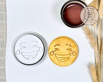 Emoji Crying Laugh cookie cutter | Birthday Number theme | Baking tool