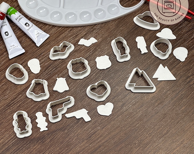 Adventure & Fantasy Clay Cutter Set - Space, Samurai, Route 66, Aliens for Imaginative Crafting