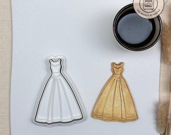Prom Dress Cookie Cutter - Elegant Shape for Celebrating Prom Nights, Parties, and Fashion-Themed Baking