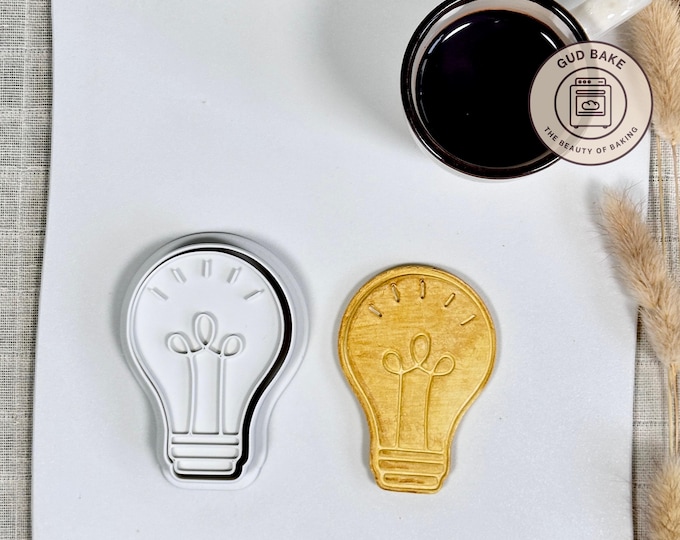 Light Bulb cookie cutter | Nature Science Medical theme | Baking tool