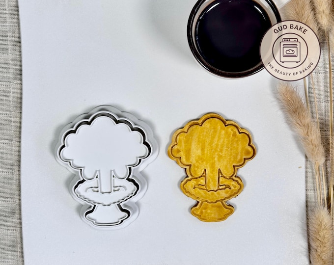 Nuclear Explosion cookie cutter | Nature Science Medical theme | Baking tool