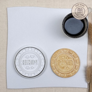 Poker Chip Cookie Cutter | Las Vegas Theme | Gebäck Stempel im Vegas Stil