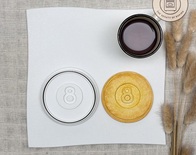 8 Ball Pool Cookie Cutter | Sports Banquet | Team Spirit Cookie Stamp