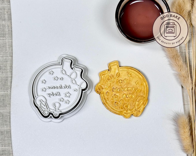 Welcome Baby Cookie Cutter | Baptism | Nursery Decor Sugar Cookie Tool