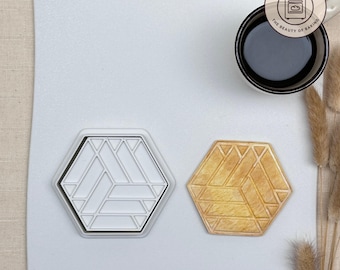 Cube Cookie Cutter | Geometric Shape Cookie Cutter | Geometric Figure Cookie Cutter