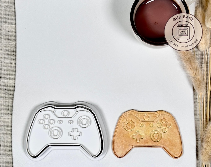 Modern Controller Cookie Cutter | Gamer Birthday | Level Up Fondant Tool