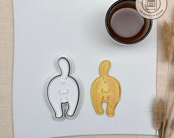 Cat Butt Cookie Cutter | Funny Cat Theme Cookies | Party Ideas