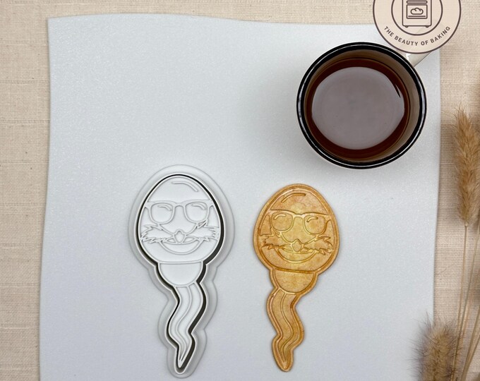 Sperm Sunglasses Cookie Cutter | Bridal Shower | Adult Humor Cookie Cutter